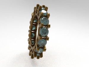 eternity loop ring Modello 3D