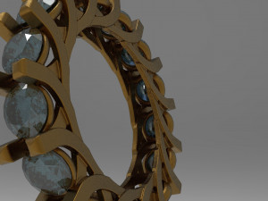 eternity loop ring Modello 3D