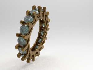 eternity loop ring Modello 3D