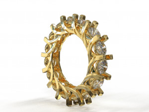 eternity loop ring Modello 3D