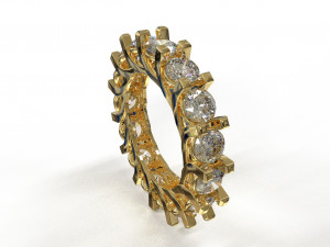 eternity loop ring Modello 3D