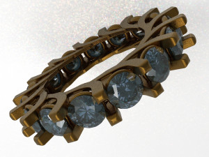 eternity loop ring Modello 3D