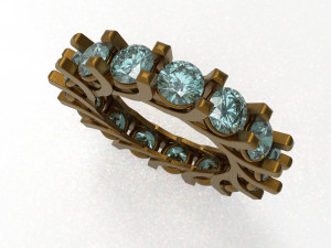 eternity loop ring Modello 3D