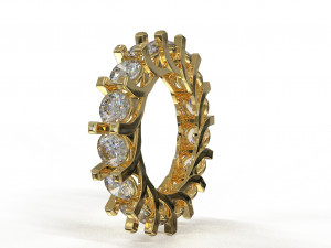 eternity loop ring Modello 3D