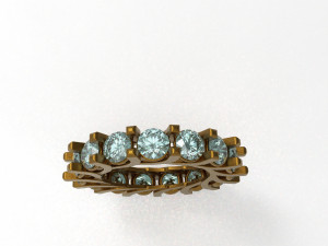 eternity loop ring Modello 3D