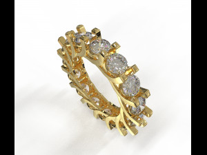 eternity loop ring Modello 3D