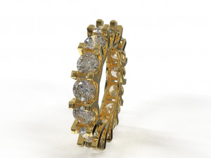 eternity loop ring Modello 3D
