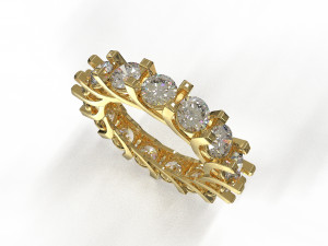 eternity loop ring Modello 3D
