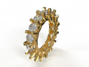 eternity loop ring Modello 3D