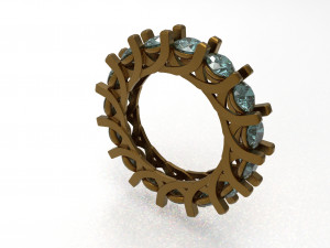 eternity loop ring Modello 3D