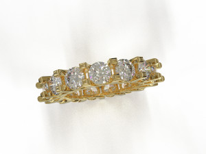 eternity loop ring Modello 3D