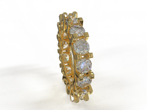eternity loop ring Modello 3D
