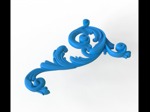 ornament leaves leg 3D 模型
