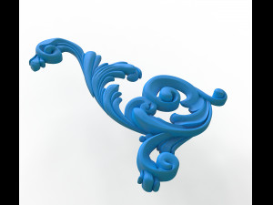 ornament leaves leg 3D 模型