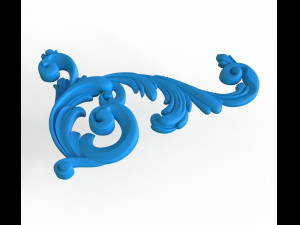 ornament leaves leg 3D 模型