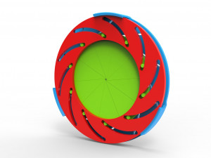 Iris diaphragm mechanism Model 3D