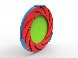 Iris diaphragm mechanism Model 3D