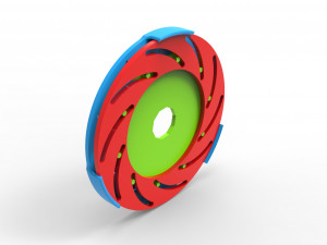 Iris diaphragm mechanism Model 3D
