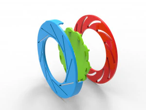 Iris diaphragm mechanism 3D Model