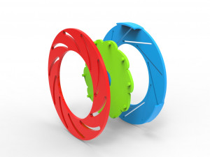 Iris diaphragm mechanism Model 3D