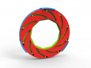 Iris diaphragm mechanism 3D Model