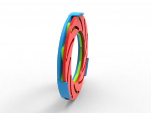 Iris diaphragm mechanism Model 3D