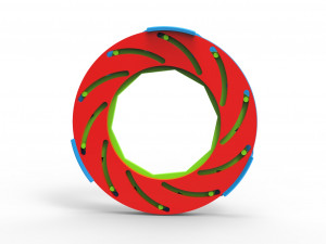 Iris diaphragm mechanism Model 3D