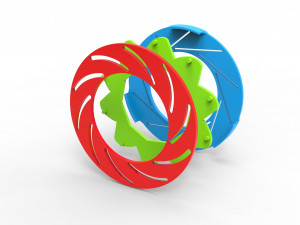 Iris diaphragm mechanism Model 3D