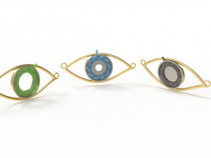 eye iris diaphragm pendant Modèle 3D