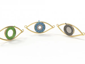 eye iris diaphragm pendant 3D Model