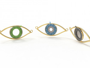 eye iris diaphragm pendant Modèle 3D
