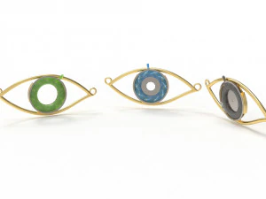 eye iris diaphragm pendant 3D Model