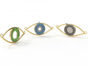 eye iris diaphragm pendant Modèle 3D