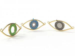 eye iris diaphragm pendant 3D Model