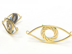 eye iris diaphragm pendant 3D Model