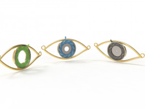 eye iris diaphragm pendant Modèle 3D