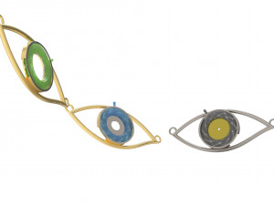 eye iris diaphragm pendant Modèle 3D
