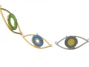eye iris diaphragm pendant 3D Model