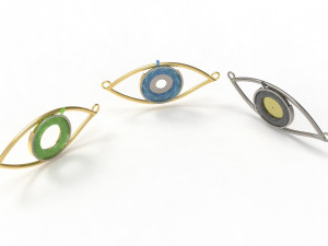 eye iris diaphragm pendant Modèle 3D