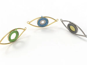 eye iris diaphragm pendant 3D Model