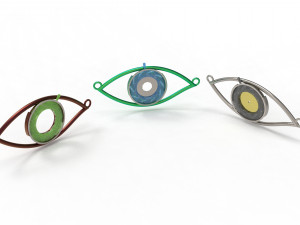 eye iris diaphragm pendant Modèle 3D