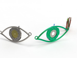 eye iris diaphragm pendant Modèle 3D