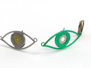 eye iris diaphragm pendant 3D Model