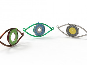 eye iris diaphragm pendant Modèle 3D