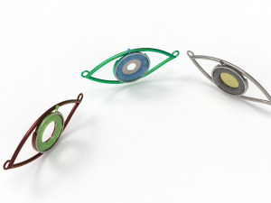 eye iris diaphragm pendant Modèle 3D