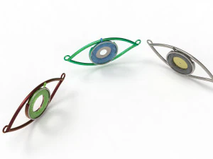 eye iris diaphragm pendant 3D Model