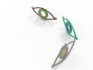eye iris diaphragm pendant Modèle 3D