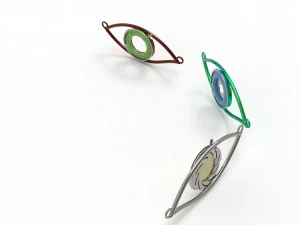 eye iris diaphragm pendant 3D Model