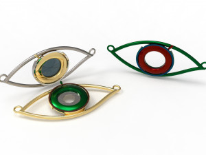 eye iris diaphragm pendant Modèle 3D