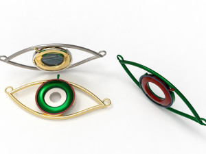 eye iris diaphragm pendant Modèle 3D